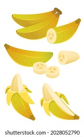 Banana con banana en rodajas