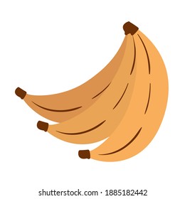 set of bananas on a white background vector illustration design