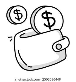 Conjunto de iconos de Doodle de banca y finanzas 


