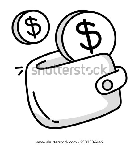Set of Banking and Finance Doodle Icons 


