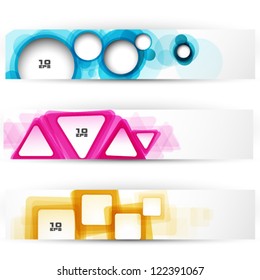 Set of banner