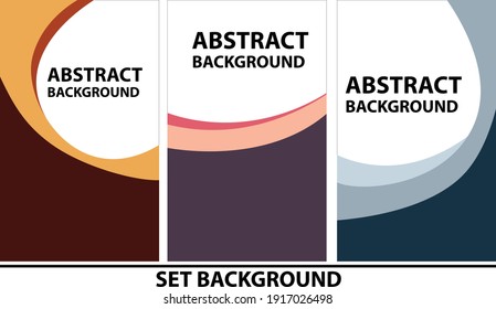 set of banner abstract background