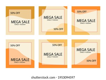 Set banner or abstract background for promotion or product discount. Text can be replaced and product images can be added.