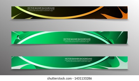 Set banner background with multicolor composition . vector design