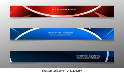 Set banner background with multicolor composition . vector design