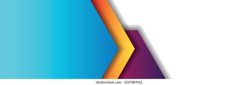 set banner background template with modern shape free vector art