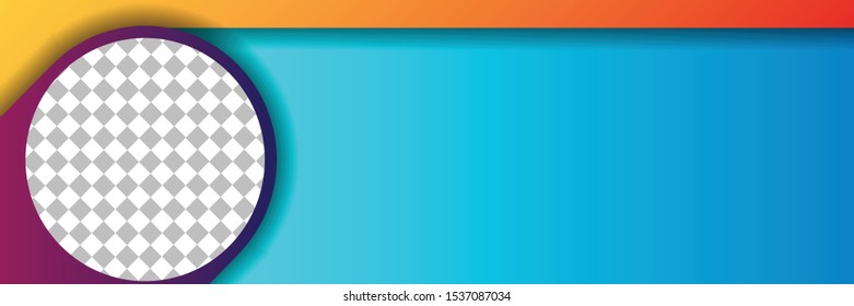 set banner background template with modern shape free vector art