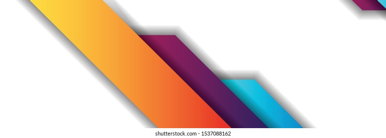 set banner background template with modern shape free vector art