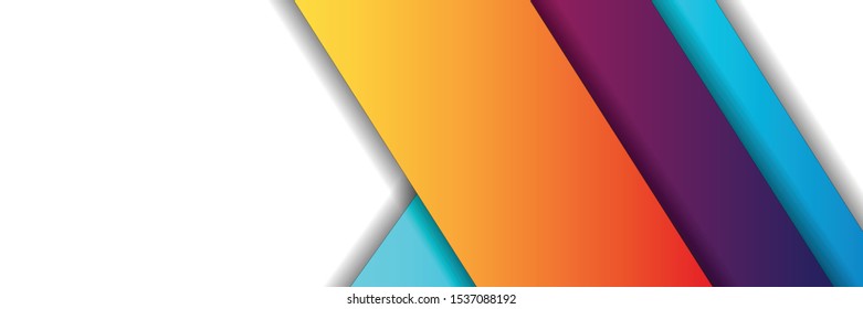 set banner background template with modern shape free vector art