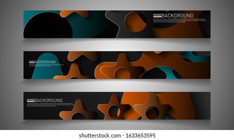 Set banner background for your design. vector graphic design illustration. suitable for your background design