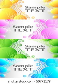 Set of banner backgrounds. Vector