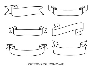 Set banner collection white backgraund color