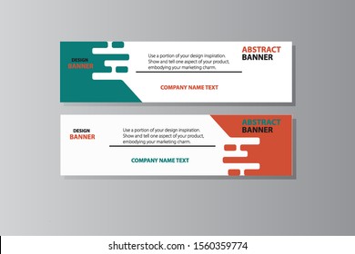 Set a banner design with a combination of several color that inspire inside - vector