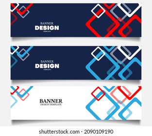 conjunto de plantillas de diseño de banners con 3 opción