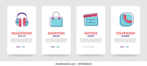 Set of banner design template. card design. business solution icons set and layout. Vector illustrate.