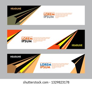 Set of banner design, for web banner, brochure, fyler, book cover and other concept printing design. easy to modify