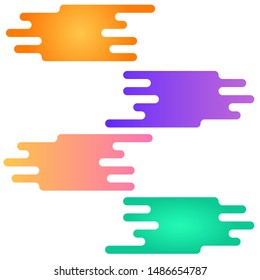 Set of banner or label with many colorful for your design 