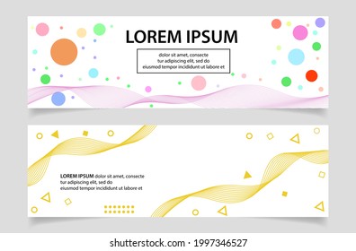 poner banner color moderno con forma 