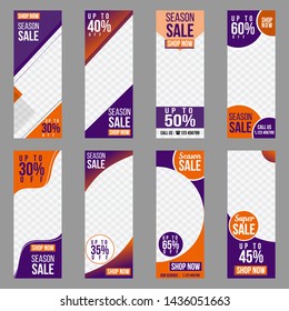 set banner portrait sale promo vector eps10 for social media website product shopping promotion and more