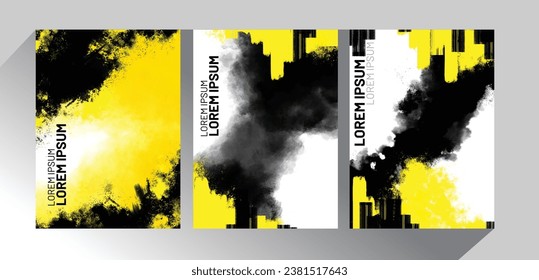 Set of Banner, poster, card, brochure, flyer, leaflet, and thumbnail template design concepts. Vector illustration. 