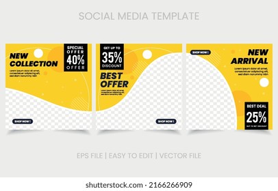 Set banner promotion advertising eps. good for social media website brochure flyer story post and more. editable file design easy to use.