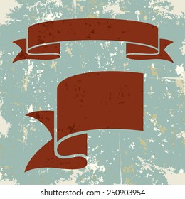 Set of banner ribbons. Vector illustration Eps8.