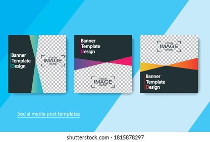 set banner social media post design,Modern banner.