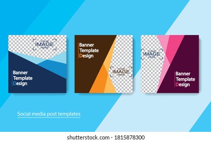 set banner social media post design,Modern banner.
