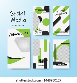 Set of banner for social media stories, web page and other pormotion. Cool geometric templates. Eps10 vector.