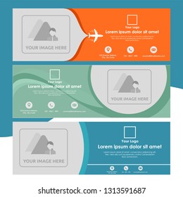 Set of Banner Template with Abstract Shapes - Universal and Multipurpose Template for a website, promotion and marketing elements.