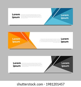 Set Banner Template Modern Style for Business, Advertising, Market, and etc. Editable eps 10
