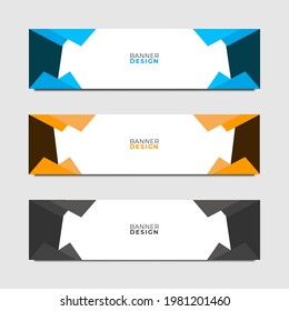Set Banner Template Modern Style for Business, Advertising, Market, and etc. Editable eps 10