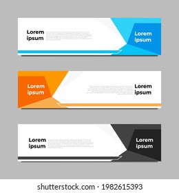 Set Banner Template Modern Style for Business, Advertising, Market, and etc. Editable eps 10