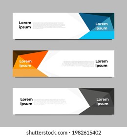 Establecer plantilla de banner Estilo moderno para negocios, publicidad, mercado, etc. Pasos editables 10