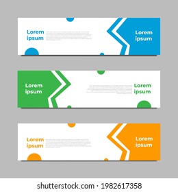 Set Banner Template Modern Style for Business, Advertising, Market, and etc. Editable eps 10