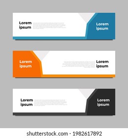 Set Banner Template Modern Style for Business, Advertising, Market, and etc. Editable eps 10