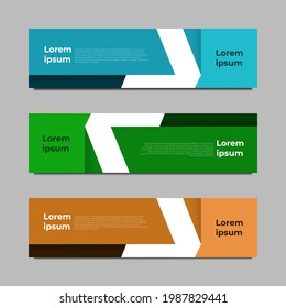 Set Banner Template Modern Style for Business, Advertising, Market, Web and etc.