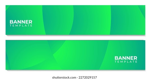 set of banner template with wave colorful