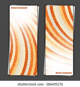 Set of banner templates with abstract  background. Eps10 Vector illustration