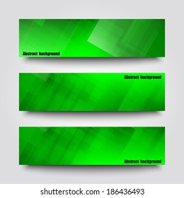Set of banner templates with abstract  background. Eps10 Vector illustration