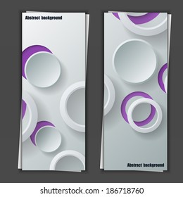 Set of banner templates with abstract  background. Eps10 Vector illustration
