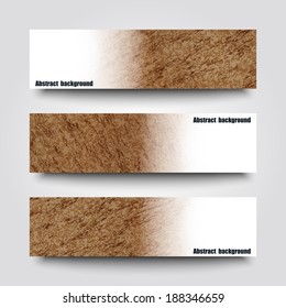 Set of banner templates with abstract background. Eps10 Vector illustration