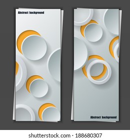Set of banner templates with abstract background. Eps10 Vector illustration