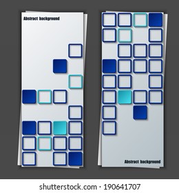 Set of banner templates with abstract background. Eps10 Vector illustration