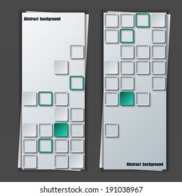 Set of banner templates with abstract background. Eps10 Vector illustration