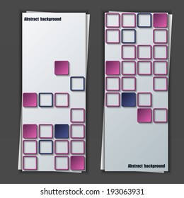 Set of banner templates with abstract background. Eps10 Vector illustration