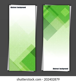 Set of banner templates with abstract background. Eps10 Vector illustration