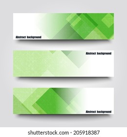 Set of banner templates with abstract background. Eps10 Vector illustration