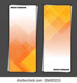 Set of banner templates with abstract background. Eps10 Vector illustration