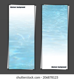 Set of banner templates with abstract background. Eps10 Vector illustration